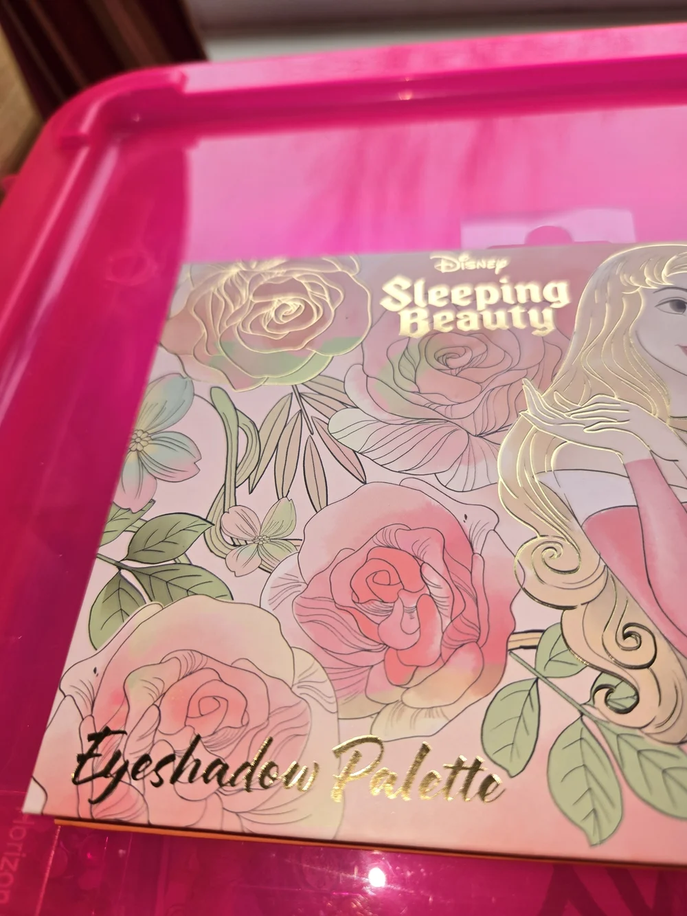 Disney Sleeping Beauty Eyeshadow Palette - Pink Floral Design
